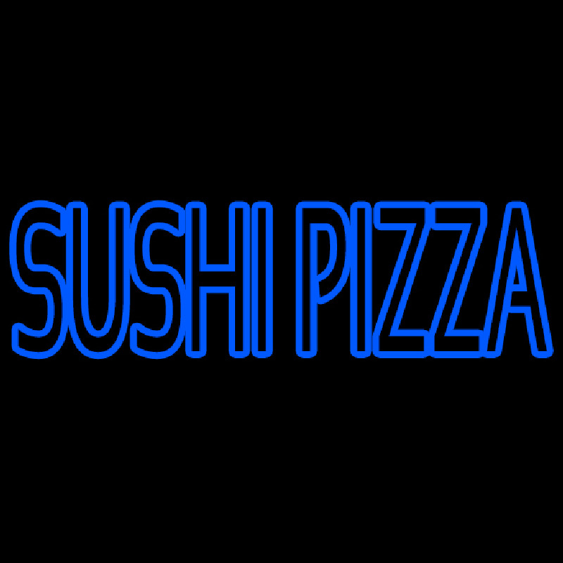 Sushi Pizza Neon Skilt