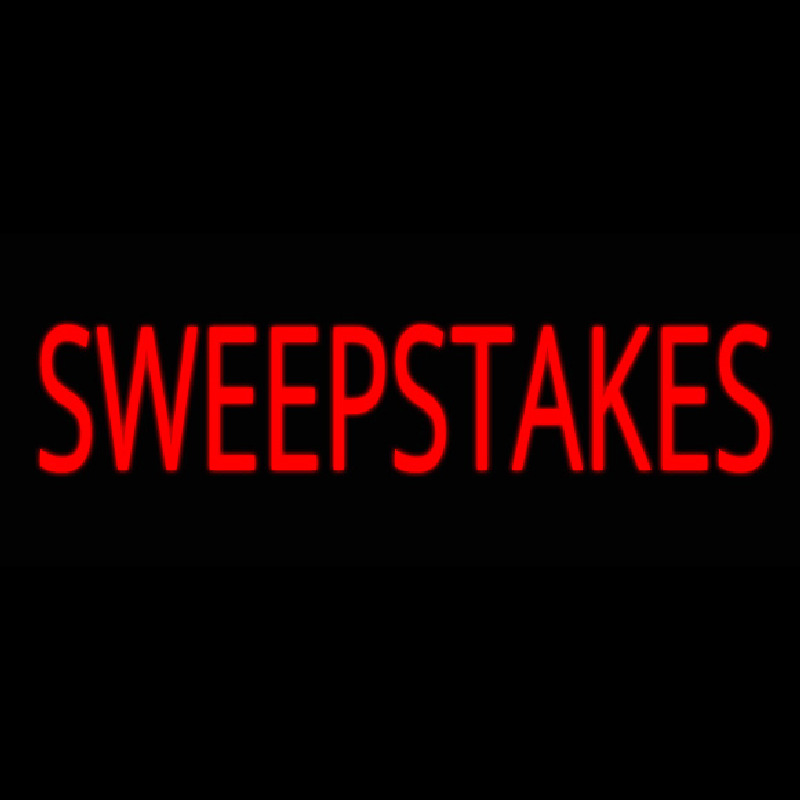Sweepstakes Neon Skilt