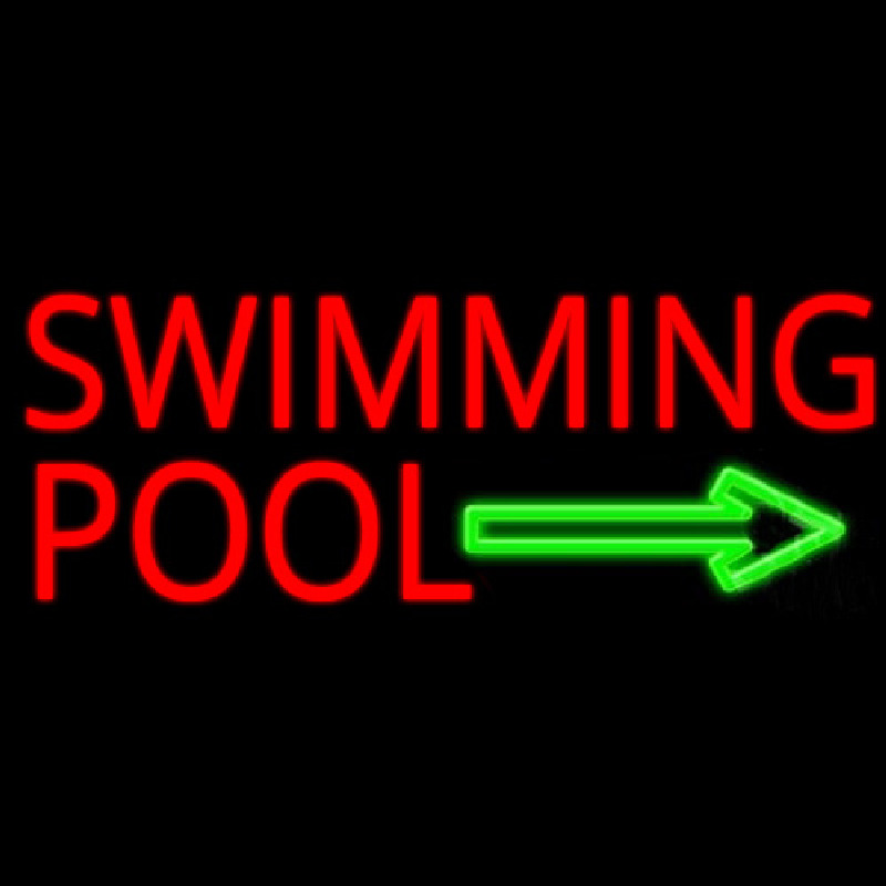 Swimming Pool Neon Skilt