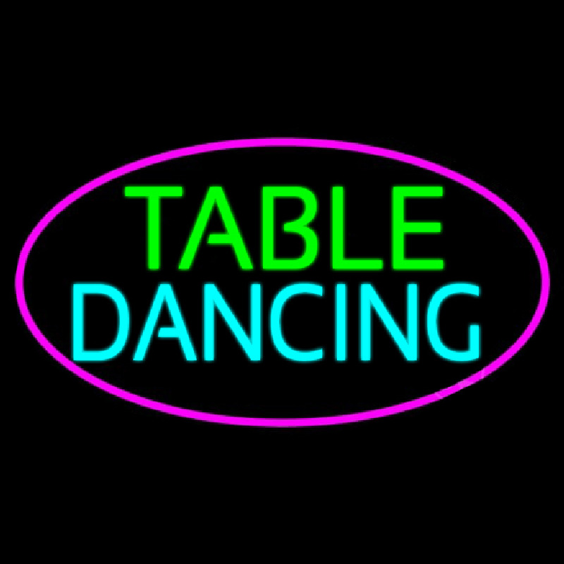 Table Dancing Neon Skilt