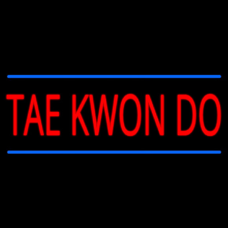 Tae Kwon Do Neon Skilt