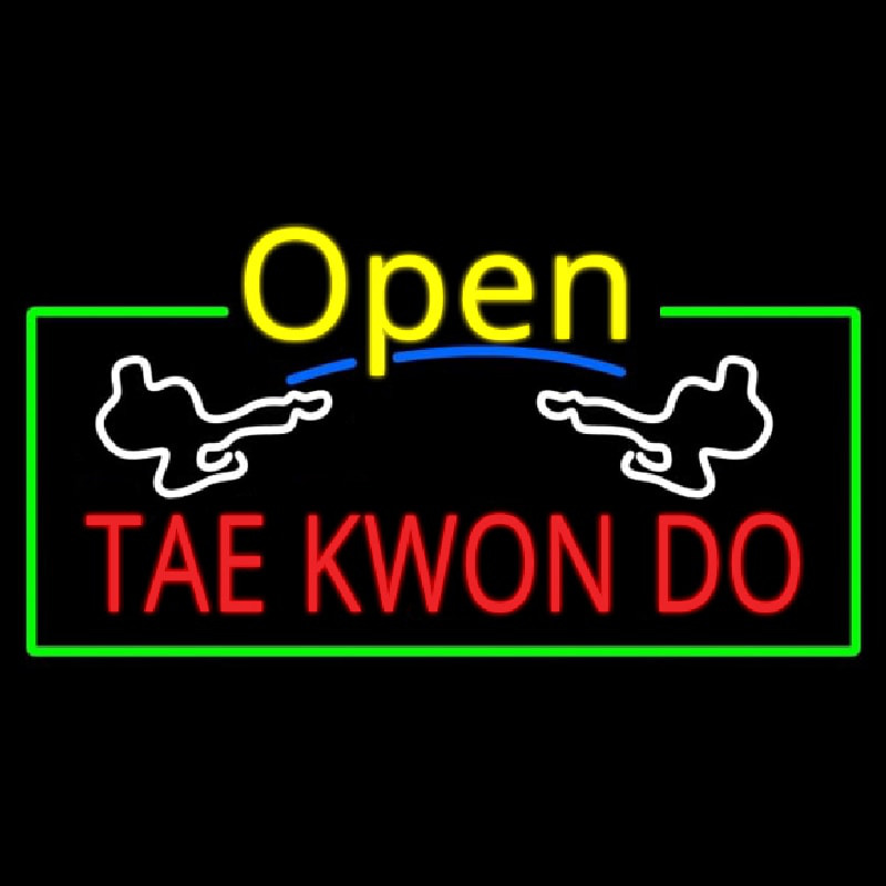 Tae Kwon Do Neon Skilt