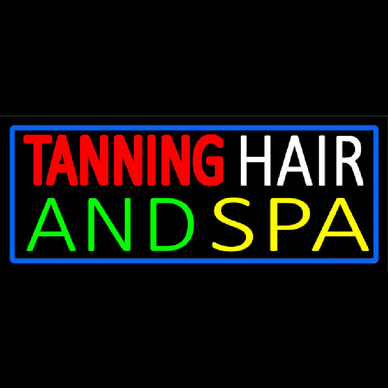 Tanning Hair And Spa Neon Skilt