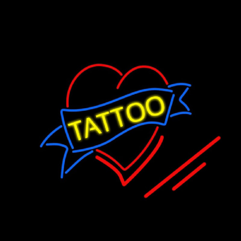 Tattoo Inside Heart Neon Skilt