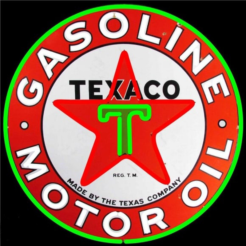 Te aco Gasoline Neon Skilt