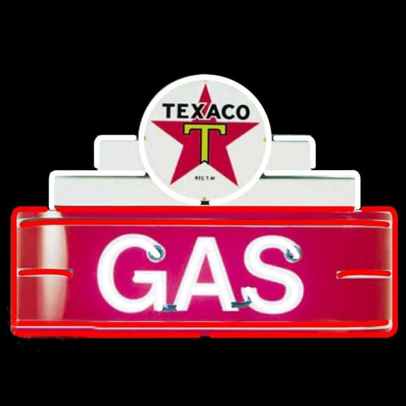 Te aco Logo Gas Neon Skilt