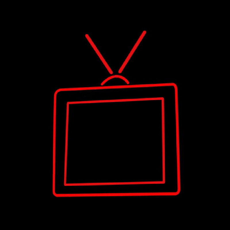 Television Neon Skilt
