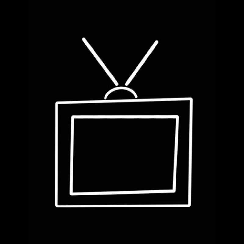 Televison Neon Skilt