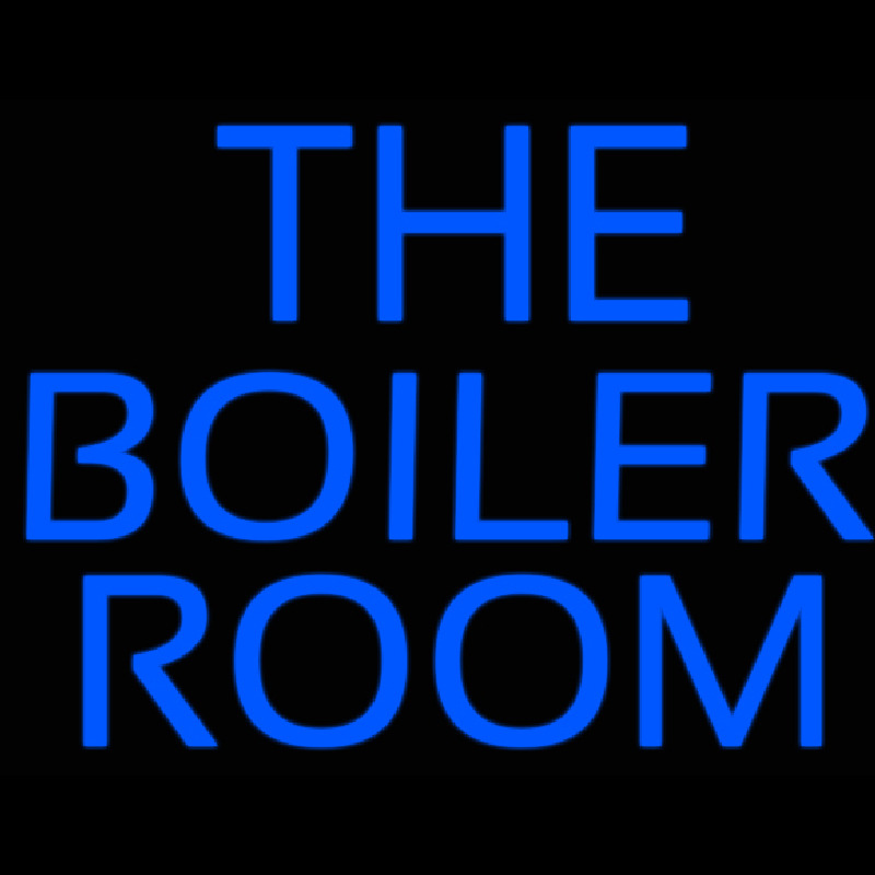 The Boiler Room Neon Skilt