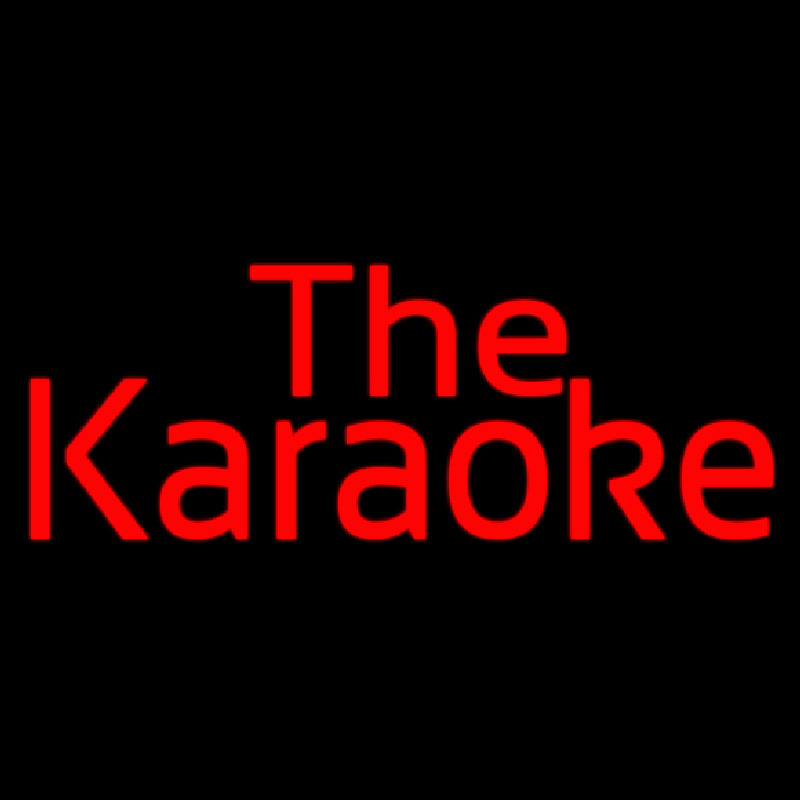 The Karaoke Neon Skilt