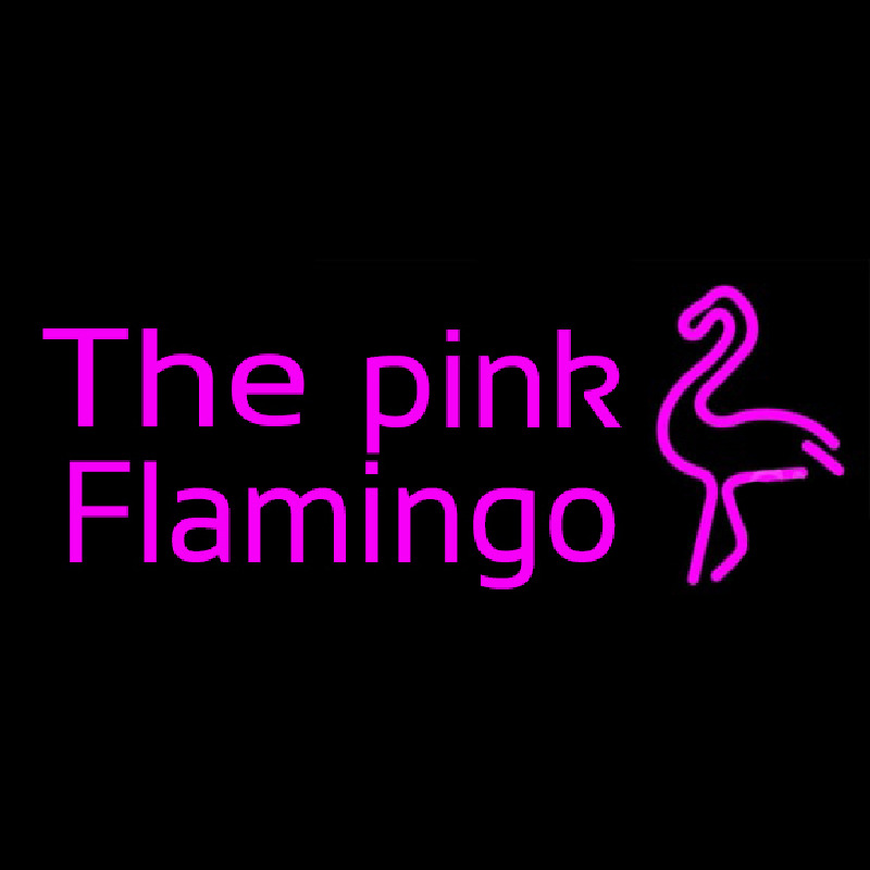 The Pink Flamingo Neon Skilt