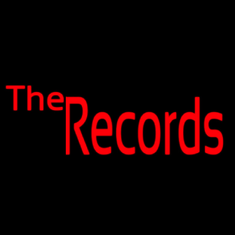 The Records 1 Neon Skilt