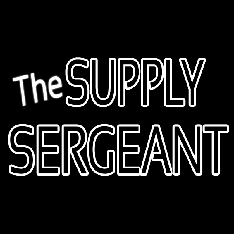 The Supply Sergeant Neon Skilt