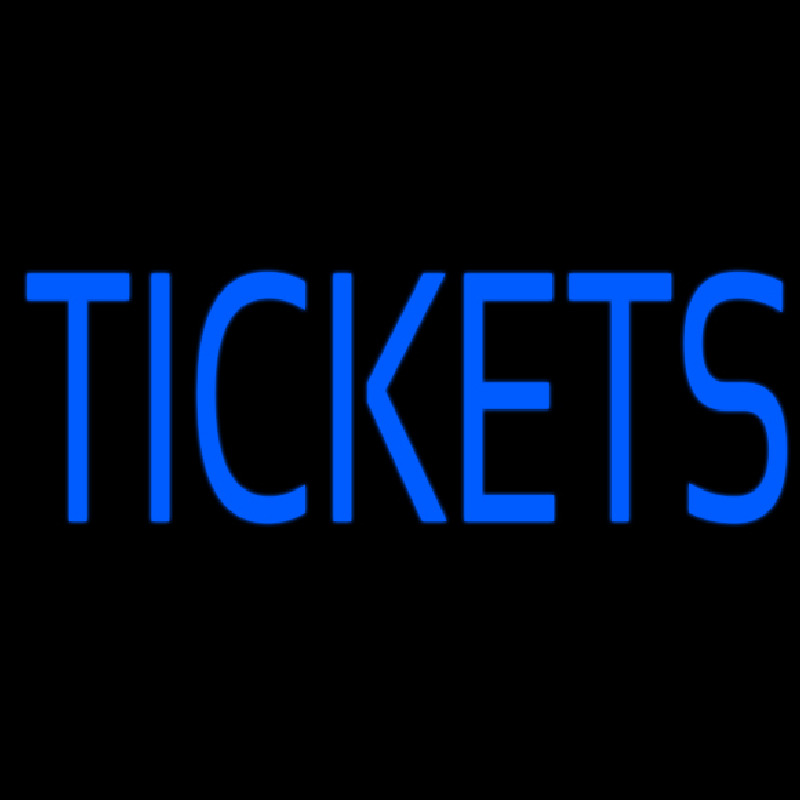 Tickets Block Neon Skilt