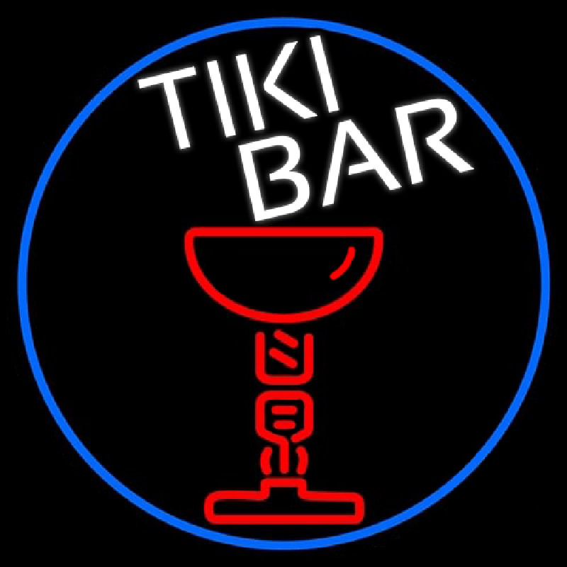 Tiki Bar Martini Neon Skilt