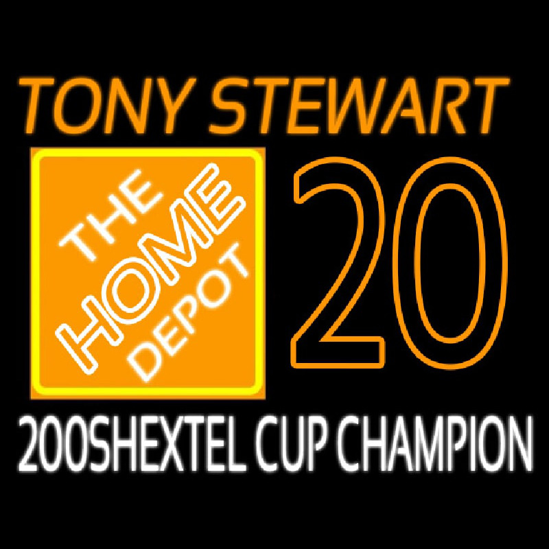 Tony Stewart 20 Nascar Neon Skilt
