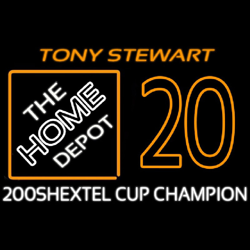 Tony Stewart 20 Nascar Neon Skilt