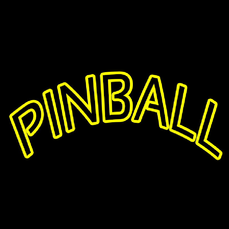 Tourquoise Pinball 1 Neon Skilt