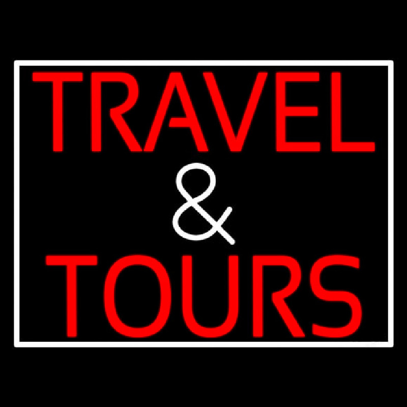 Travel And Tours Neon Skilt