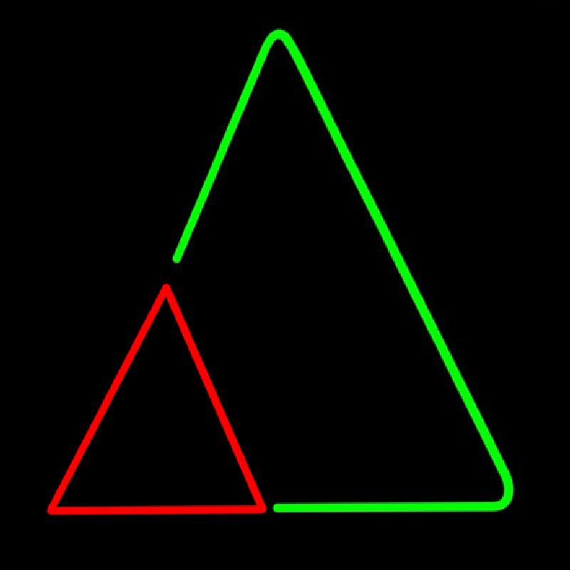 Triangles Neon Skilt