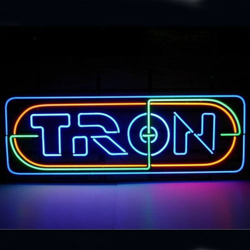 Tron Neon Skilt Butik Åben