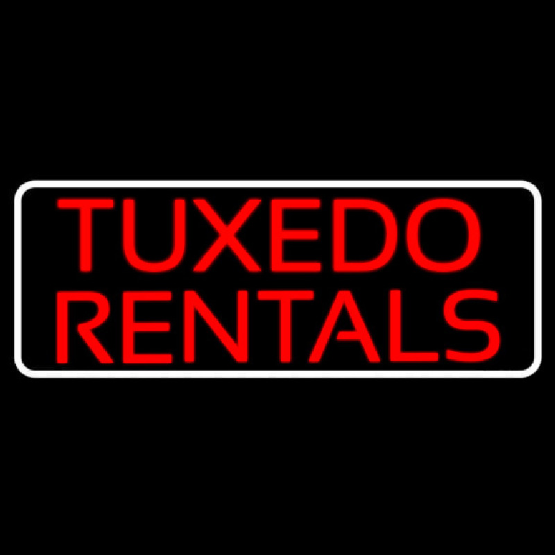 Tu edo Rentals Neon Skilt