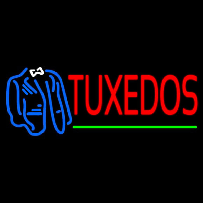 Tu edos Logo Green Line Neon Skilt