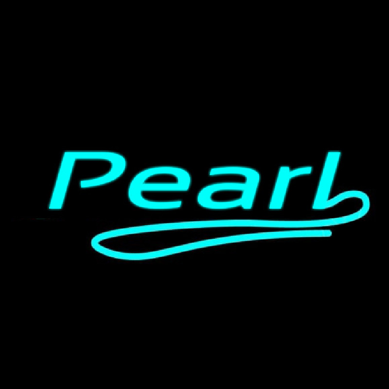 Turquoise Pearl Neon Skilt