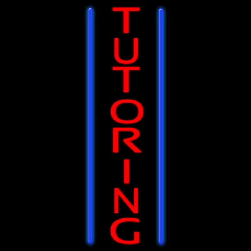 Tutoring Neon Skilt