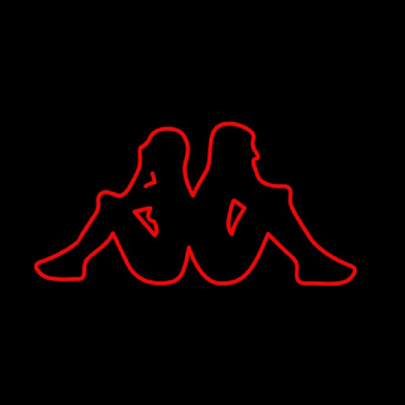 Two Men Talk Neon Skilt