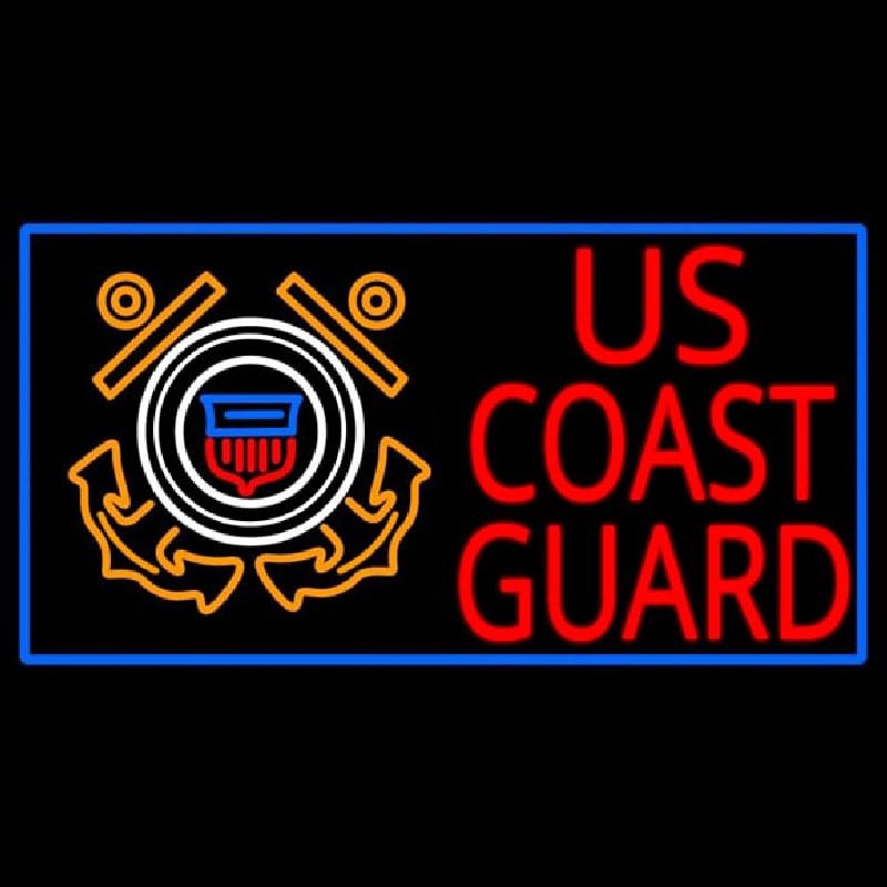 Us Coast Guard Logo Neon Skilt