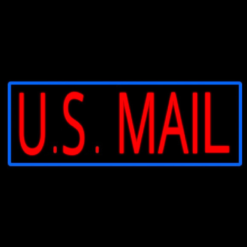 Us Mail Neon Skilt