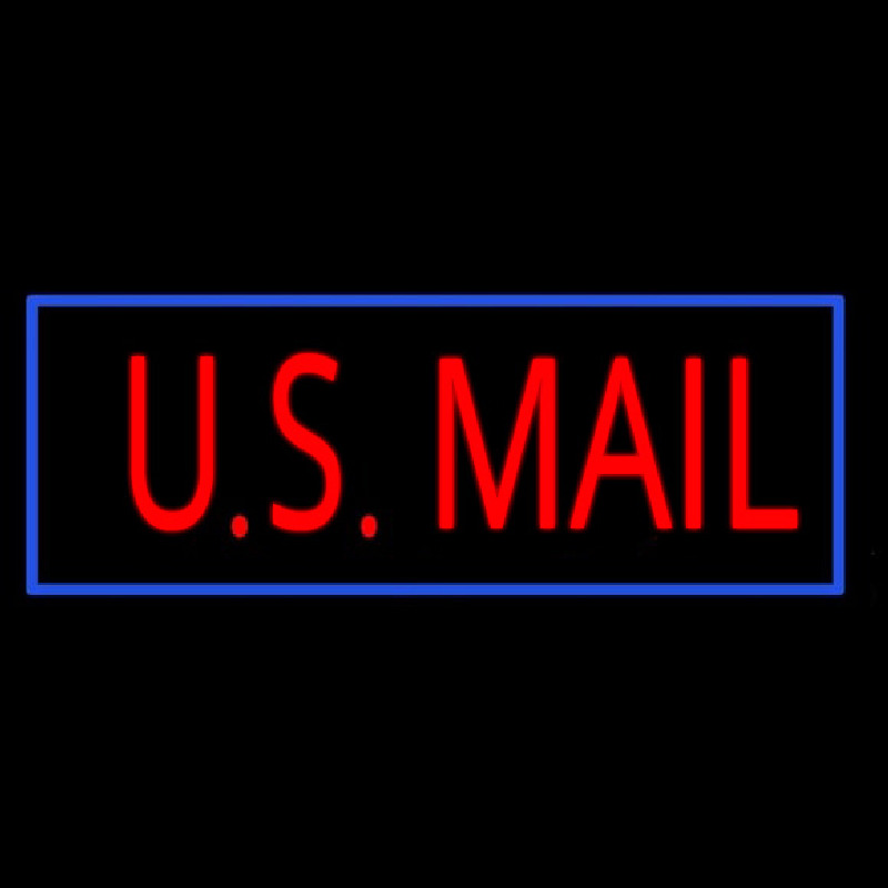 Us Mail Neon Skilt