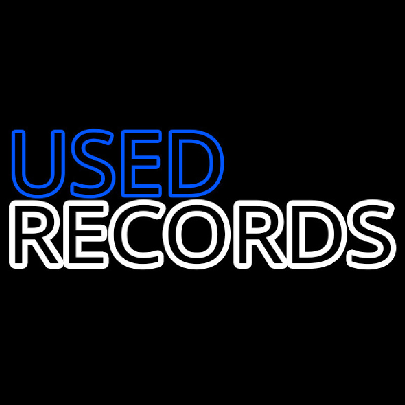 Used Records Neon Skilt