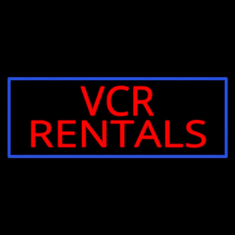 Vcr Repairs Neon Skilt