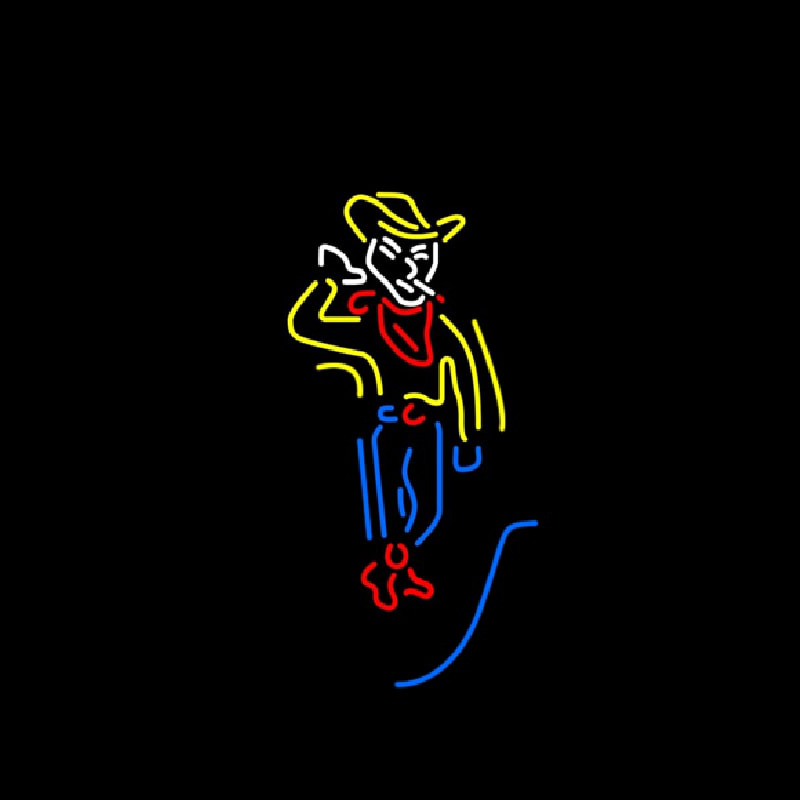 Vegas Cowboy Neon Skilt