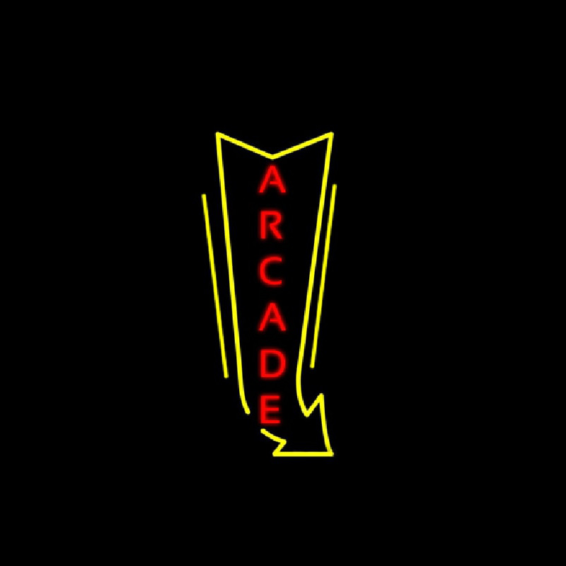 Vertical Arcade Logo Neon Skilt