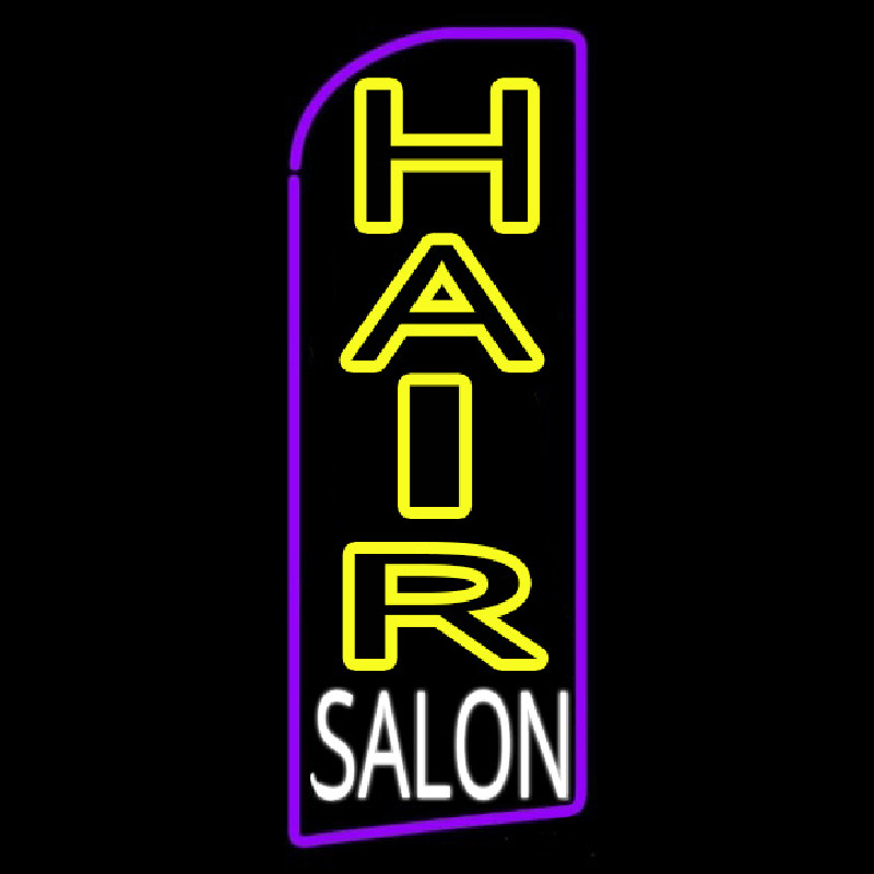 Vertical Hair Salon Neon Skilt