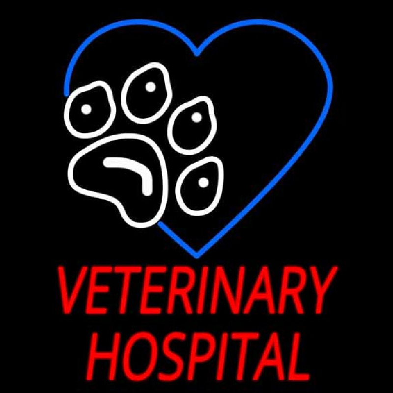 Veterinary Hospital Neon Skilt