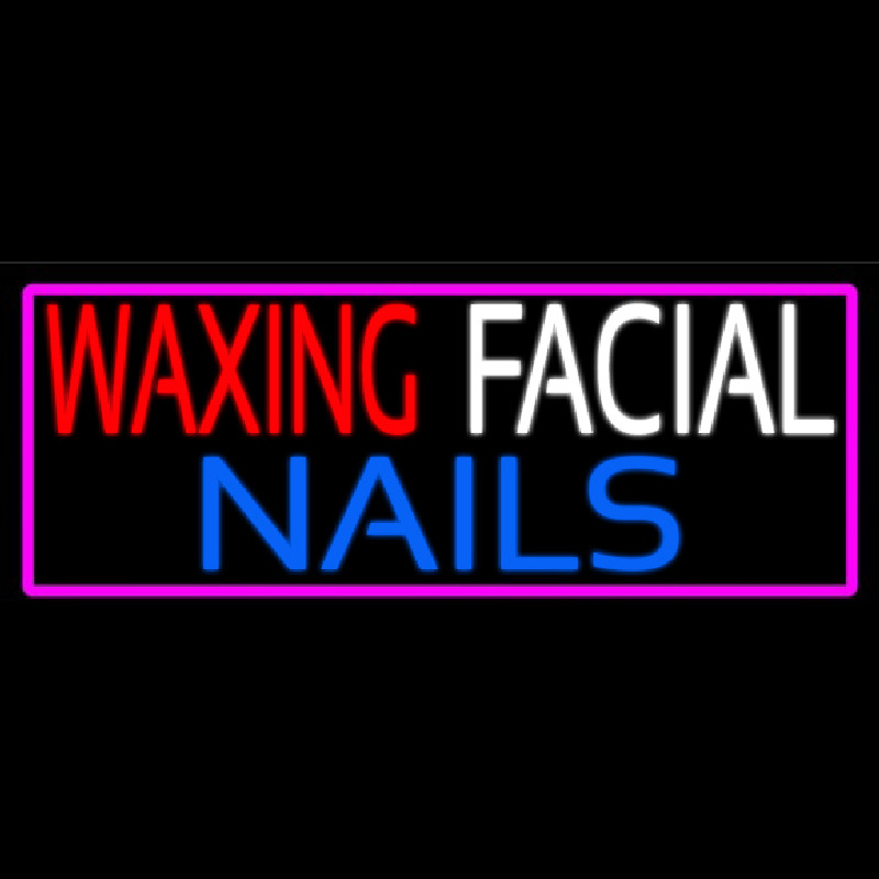 Wa ing Facial Nails Neon Skilt