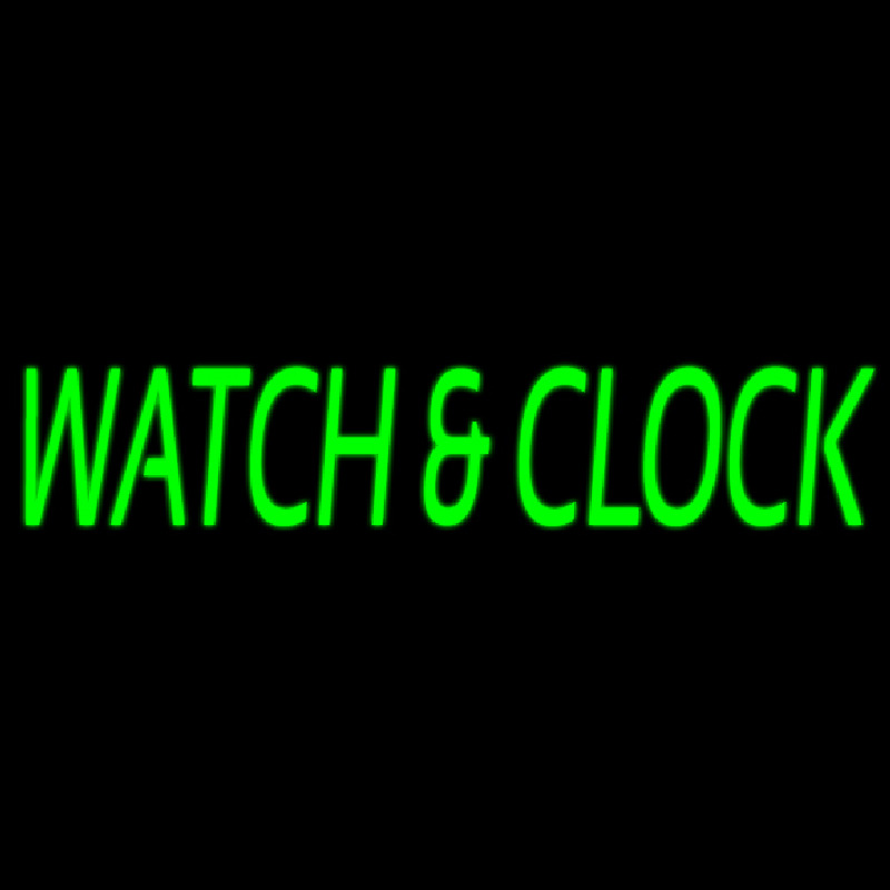 Watch And Clock Neon Skilt