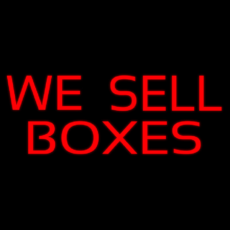 We Sell Bo es Neon Skilt
