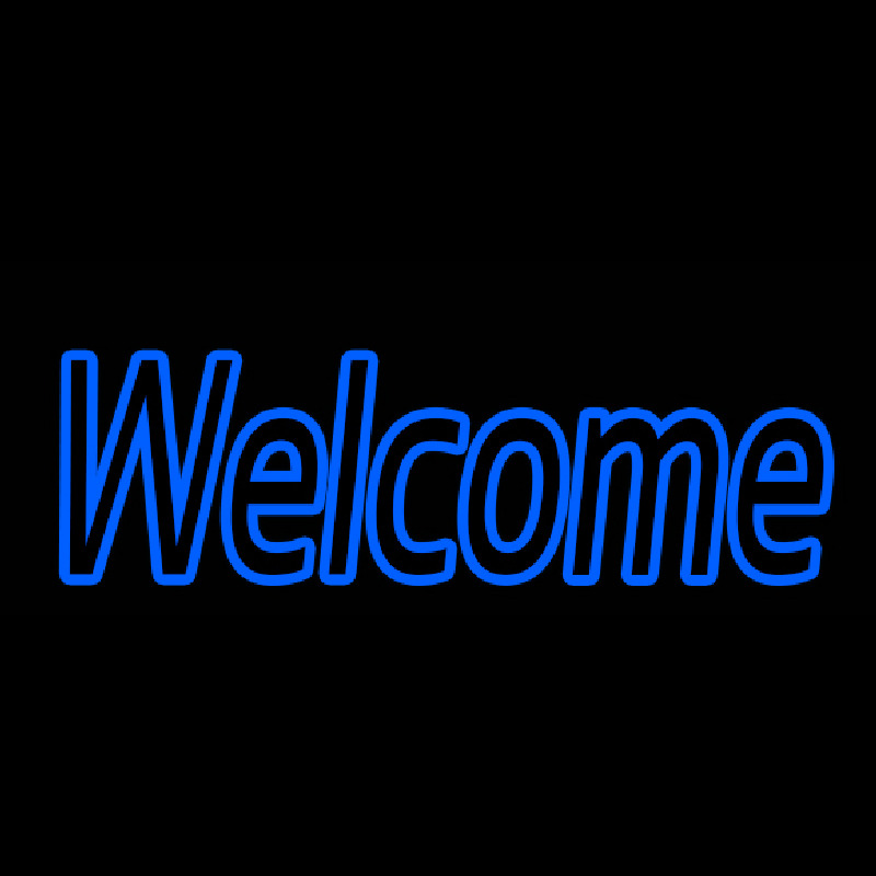 Welcome 1 Neon Skilt