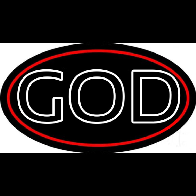 White God Block Neon Skilt