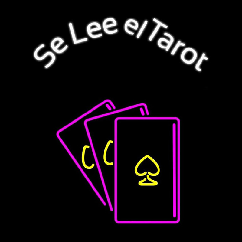 White Se Lee El Tarot Neon Skilt