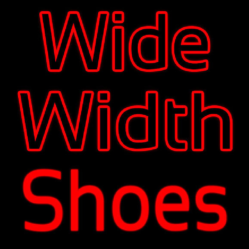 Wide Width Shoes Neon Skilt