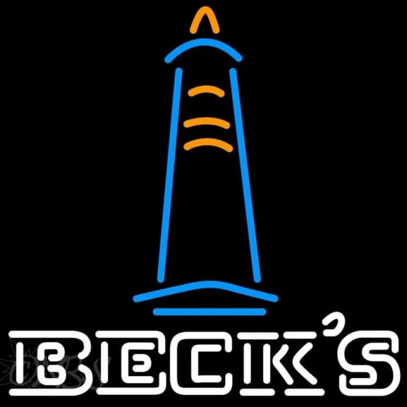 Wightbecks Lighthouse Beer Sign Neon Skilt