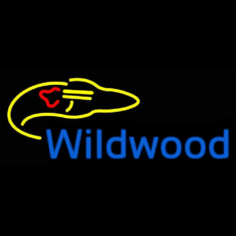 Wildwood Rocket Ship Neon Skilt