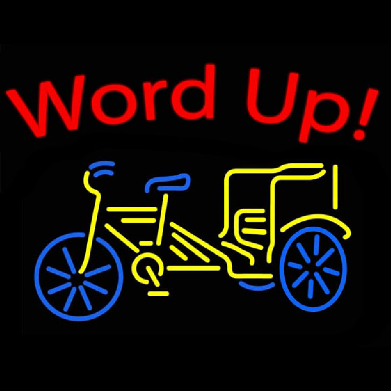 Word Up Neon Skilt