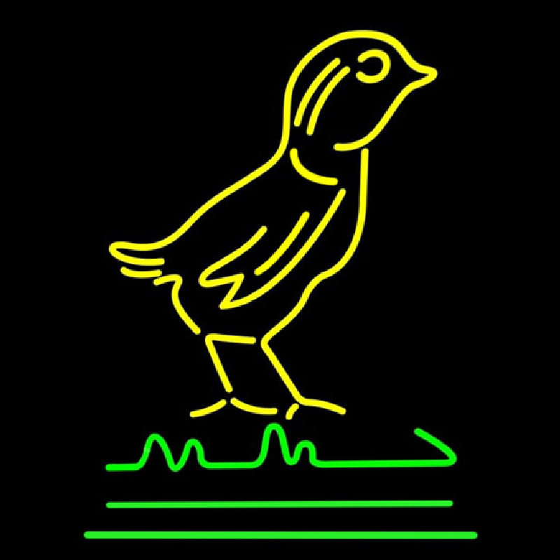 Yellow Bird Logo Neon Skilt